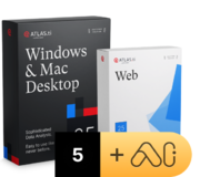 ATLAS.ti EDU Multi-User licence 5 User (PC, Mac + Web) -  3 roky